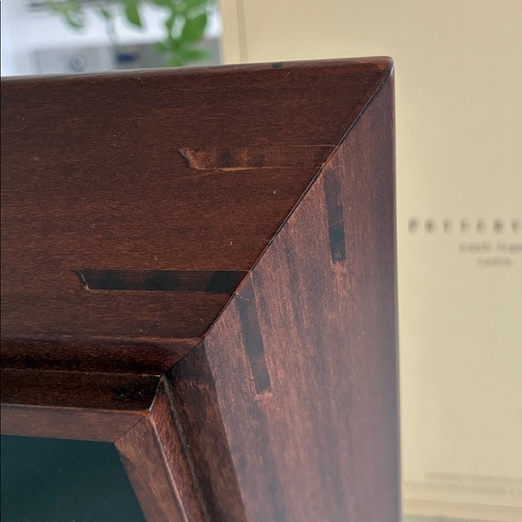 POTTERY BARN Nash Frame CadrePicture Frame 14x12 Mat 10x8 Picture 4x6 Wood NIB - Picture 4 of 5